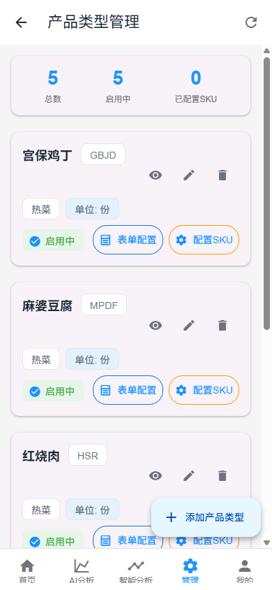 菜品管理